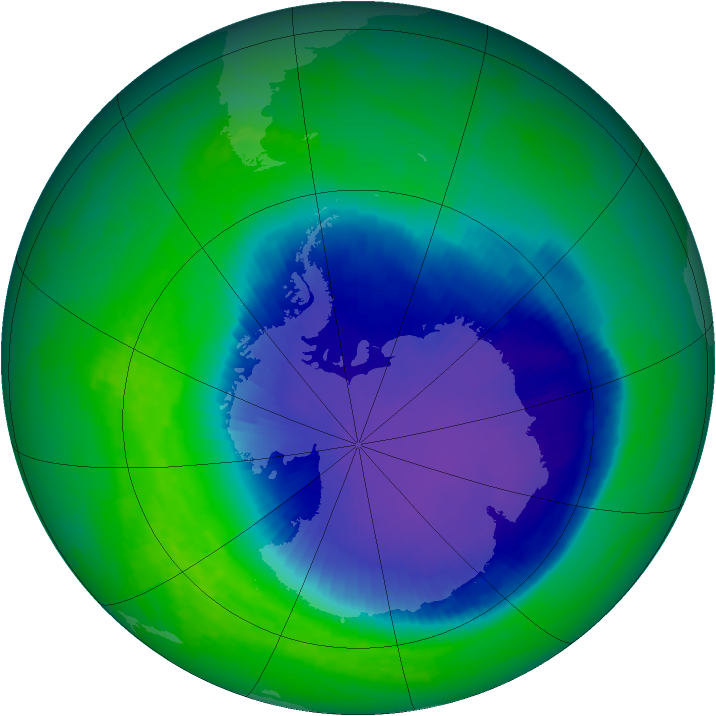 Ozone Map 2001-11-14